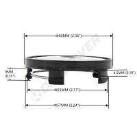ราคา ▥ 4Pcs OD 60 / ID 55 มม. ศูนย์ล้อ ENKEI ฝาครอบล้อ Hub Rim Cap Sier Black Red (25238844810)