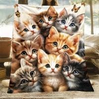 ราคา ผ้าห่มแมวน้อยน่ารัก ทำจากผ้าแพรไหมนุ่ม เหมาะสำหรับตกแต่งห้องเด็ก และเป็นของขวัญสุดพิเศษสำหรับคนรักแมว (47154876765)