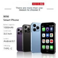 ราคา Xs15 สมาร์ทโฟนบางเฉียบ 2GB + 16GB Android 8.1 3G Dual SIM 3.0 นิ้วโทรศัพท์ 1000mAh Wifi GPS Mini โทรศัพท์มือถือขนาดเล็กใหม่ 2024 (29362261249)