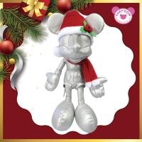 ราคา Disney Limited Edition ตุ๊กตามิกกี้เม้าส์ & มินนี่เม้าส์ ขนาด 14 นิ้ว ผ้าหนังสีเงิน-ใส่หมวกคริสมาสต์หนังสีแดง (5062660028)