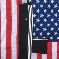 ราคา กางเกง Adidas ผ้าร่ม มือสอง สีดำ แถบขาว กางเกงวอร์มราคาถูก สำหรับผู้ชาย และผู้หญิง (Second-hand Adidas Trousers (5332455591)