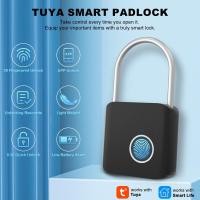 ราคา Tuya APP ลายนิ้วมือกุญแจกันน้ํา Mini แบบพกพา Biometric Padlock ชาร์จ USB สําหรับ Locker กระเป๋าเดินทาง Gym (29244168778)