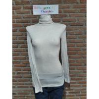 ราคา เสื้อแขนยาวคอเต่าสีครีม สาวไซต์เล็ก Sz.Xs (1694832136)