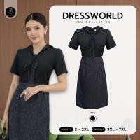 ราคา Fairyangelstore - เดรสสั้นทรงตรงแขนยาวแต่งผ้าลูกไม้ (DW9640) (54905770491)