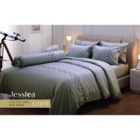 ราคา เซทรวมนวม เจสสิก้า ซิลค์ชายน์(Jessica) Cotton 100% Silk Shine พิมพ์ลาย ไหม 360 เส้น (5806260164)