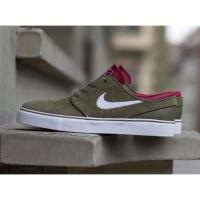 ราคา ♛ ของแท้ 100% - รองเท้าผ้าใบ Nike SB - Zoom Stefan Janoski (Medium Olive) Men Shoes ♚ ไม่แท้ยินดีคืนเงิน 1000 เท่า ☯ (5017719268)