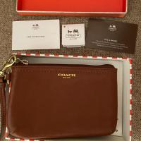 ราคา กระเป๋าสตางค์ Coach แท้ มือสอง พร้อมกล่อง (6534505110)