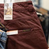 ราคา Slim Adam Plum 30/32 กางเกงชิโน่ Nudie แท้ 100% (3732039635)