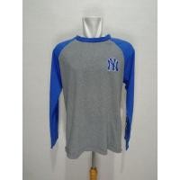 ราคา เสื้อยืดแขนยาว MLB Yankees สีเทาสีน้ําเงิน เสื้อยืดแขนยาว (40605798134)