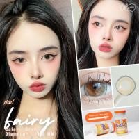 ราคา คอนแทคเลนส์ ❤️Size : L❤️รุ่น Fairy (Montra) สี : Brown / Gray (29511473192)