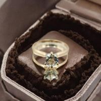 ราคา แหวนหมั้น 1.0cth สโตนโซโลย์ อัญมณี Aquamarine ในตัวเรือนทองคำขาว 14k (47156007282)