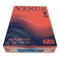 ราคา (KTS)กระดาษถ่าย เอกสารสี A4 Venus 80 Gsm. No.16 (สีแดง) (17184684143)