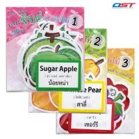 ราคา เกมจับคู่ บัตรคำ ชุด ผลไม้ เรียนรู้คำศัพท์ 2 ภาษา(ไทย-อังกฤษ) บัตรผลิตจากพลาสติกอย่างดี (29230301070)