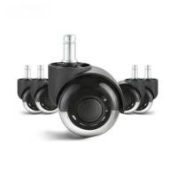 ราคา 2/3 inch Set of 5 Office Chair Wheels Replacement Computer Gaming Desk Universal Caster for Hardwoo (47655890000)