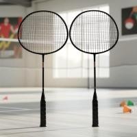 ราคา ไม้แบดมินตันชุด 2 อัน พร้อมลูกขนไก่ฝึกซ้อม 3 ลูก (49856963701)