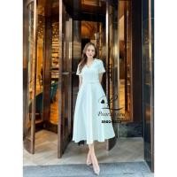 ราคา Pearl tiala เดรสสีขาวเรียบหรูดูดี เดรสสีขาวเรียบร้อย เดรสสีขาวสวยๆ (23410286622)