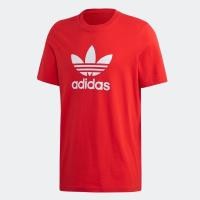 ราคา Adidas ORIGINALS เสื้อยืด Trefoil ผู้ชาย Red FM3791 แท้% (21564840122)