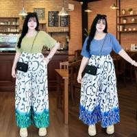 ราคา ชุดเซ็ทขายาว กางเกงขาบานทรงกระโปรงผ้าไหมอิตาลี่พริ้วๆใส่สบาย เสื้อผ้านิ่มยืดไซส์ใหญ่สำหรับสาวอวบอ้วน (41124501387)