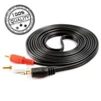 ราคา RCA Cable 1.5M 3.5mm(M) to RCA(M) 2หัว สายสัญญาณเสียง ต่อหูฟัง/ลำโพง 423A ยาว 1.5เมตร (371625456)