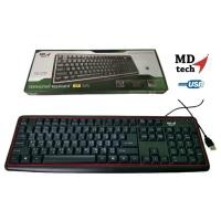 ราคา คีย์บอร์ด USB Keyboard MD-TECH (KB-338) Black (4407129298)