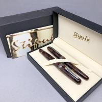ราคา ปากกามือสอง ของแท้ คู่ปากกาหมึกซึม และหมึกเคมี STIPULA Etruria Volterra Spacial Edition (6545020664)