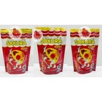 ราคา อาหารปลา ซากุระ Sakura สีสันสดใส น้ำไม่เสีย โตไวแข็งแรง ขนาดเม็ดจิ๋ว , เม็ดเล็ก , เม็ดกลาง ปริมาณ 250กรัม (5135180993)