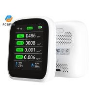 ราคา Pcbfun WIFI 8-in-1 Air Quality Monitor สมาร์ท Air Quality Monitor CO2/PM1.0/PM2.5/PM10/HCHO/TVOC/อุณหภูมิ/Humidity Detection NDIR Sensor APP ควบคุม (41776135429)