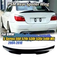 ราคา For BMW 5 Series E60 PSM Style 520i 520d 525i 530i 530d 2004-2010 Car Rear Trunk Roof Spoiler Split (48804690989)