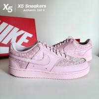 ราคา NIKE ของแท้ 100% Court Vision Lo สีชมพูอ่อน (41678743774)
