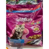 ราคา Whiskas Junior วิสกัส จูเนียร์ อาหารเม็ดแมว สูตรลูกแมว รสปลาทะเล และนม 2.7kg. Whiskas Ocean Fish Flavour (27755666778)