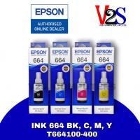 ราคา หมึกเติม Epson Ink 664 Set 4 สี (BK,C,Y,M) <T664100-400> หมึกแท้100% (2132739809)