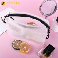 ราคา STELLA Soft Film Bag Casual Simple Fashion Bath Storage TPU Zipper Makeup Organizer Wash Pouch Matte Makeup Case (55106490939)
