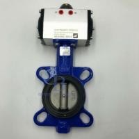 ราคา 1-1/2" DN40 Double Acting Pneumatic Butterfly Valve Wafer Type EPDM Sealing (23975236517)