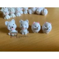 ราคา ตุ๊กตาจิ๋ว เรซิ่น แต่งสวน สวนถาด อุปกรณ์จัดสวน น้องหมาขาว หมาสีขาว สุนัขสีขาว ราคา/ชิ้น (9913033016)
