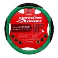 ราคา K-RUBBER หุ้มพวงมาลัยรถยนต์ K-Sport ลายปุ่มสาคู (สีเขียว) (424718235)