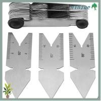 ราคา QINJUE Screw Pitch Gauge, สแตนเลส 60 องศา Thread Pitch Gauge, น้ําหนักเบา 55 องศานิ้วเมตริก Fishtail Gauge สกรูเครื่องมือตัด (44905850321)