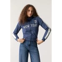 ราคา PULL & BEAR Zippered Tracksuit เสื้อแจ็คเก็ตยอร์คเตอร์ใหม่ (50756289984)