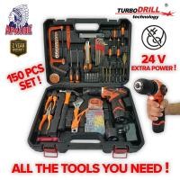 ราคา APACHE RHINO® KSR24V | แรงบิดสูงสุด 24V | สว่านไดร์เวอร์สกรูไร้สาย | แบตเตอรี่ 2X | ครบชุด (150 ชิ้น/ชุด) | (45555347428)