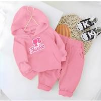 ราคา แฟชั่น BABY GIRLS HOODIE SET AGE 6 MONTHS-5 ปี BARBIE MOTIF/GIRLS เสื้อผ้าชุด/ONE SET BABY GIRLS HOODIE/BABY GIRLS HOODIE SWETER SET (28254018015)