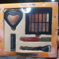ราคา sivanna Peachy make up set เซตสิวันนา พิชชี่เมคอัพ อายแชโดว์/ปัดแก้ม/ปากเกลี่ยง่ายเนื้อเนียนนุ่ม(กล่องไม่สวยขอคนรับได้) (49306606551)