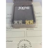 ราคา ต่างหูโคลเวอร์สี่ใบพร้อมหินเพทายชุบเงิน 925 คุณภาพสูงสุดฮอต Joomi ต่างหูโคลเวอร์สี่ใบ (52556071955)