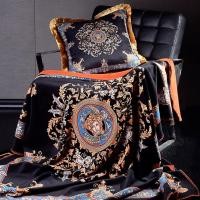 ราคา ผ้าห่ม versace ผ้าห่มขนแกะ ผิวกำมะหยี่ สไตล์ยุโรปหรูหรา ส่งฟรี (20410072367)