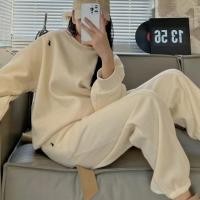 ราคา สูทแฟชั่นผู้หญิง 2 ชิ้น แขนยาว เสื้อกันหนาวและกางเกงลำลอง เหมาะสำหรับฤดูใบไม้ร่วงและฤดูหนาว (41776302186)