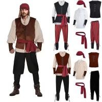 ราคา ชุดเครื่องแต่งกายโจรสลัดผู้ชาย 5 ชิ้น สไตล์เรนาซองส์ สำหรับคอสเพลย์ฮาโลวีน (48753321766)