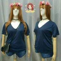 ราคา เสื้อยืดคอวี กระเป๋าอก สไตล์ TOPSHOP สีกรม อก 38-44 อก 44-50 เสื้อผ้าคนอ้วน สาวอวบ สาวอ้วน ไซส์ใหญ่ bigsize plussize (235449840)