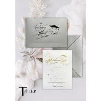 ราคา YEARBOOK CARD - COMBO OF 5 ใบ - GOLD METALLIC GREY - กระดาษอาร์ตคุณภาพดี (45856927097)