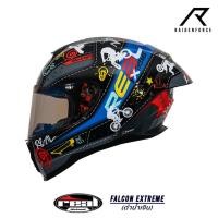ราคา หมวกกันน็อค REAL Helmet Falcon Extreme ดำน้ำเงิน (29579045928)
