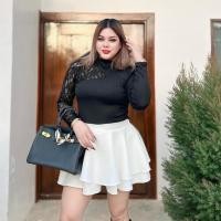 ราคา เสื้อดำแต่งลูกไม้ เสื้อผ้าร่อง เสื้อลูกไม้ เสื้อไซส์ใหญ่ (28119987666)