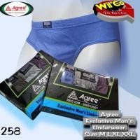 ราคา K258 (3-6 ชิ้น) กางเกงชั้นในชายผู้ใหญ่ Agree กางเกงชั้นในชาย Agree ไซส์ M - XXL (52454886173)