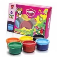 ราคา สีทามือ มาสเตอร์อาร์ต Fingrer paints 6 สี Master Art (21773454288)